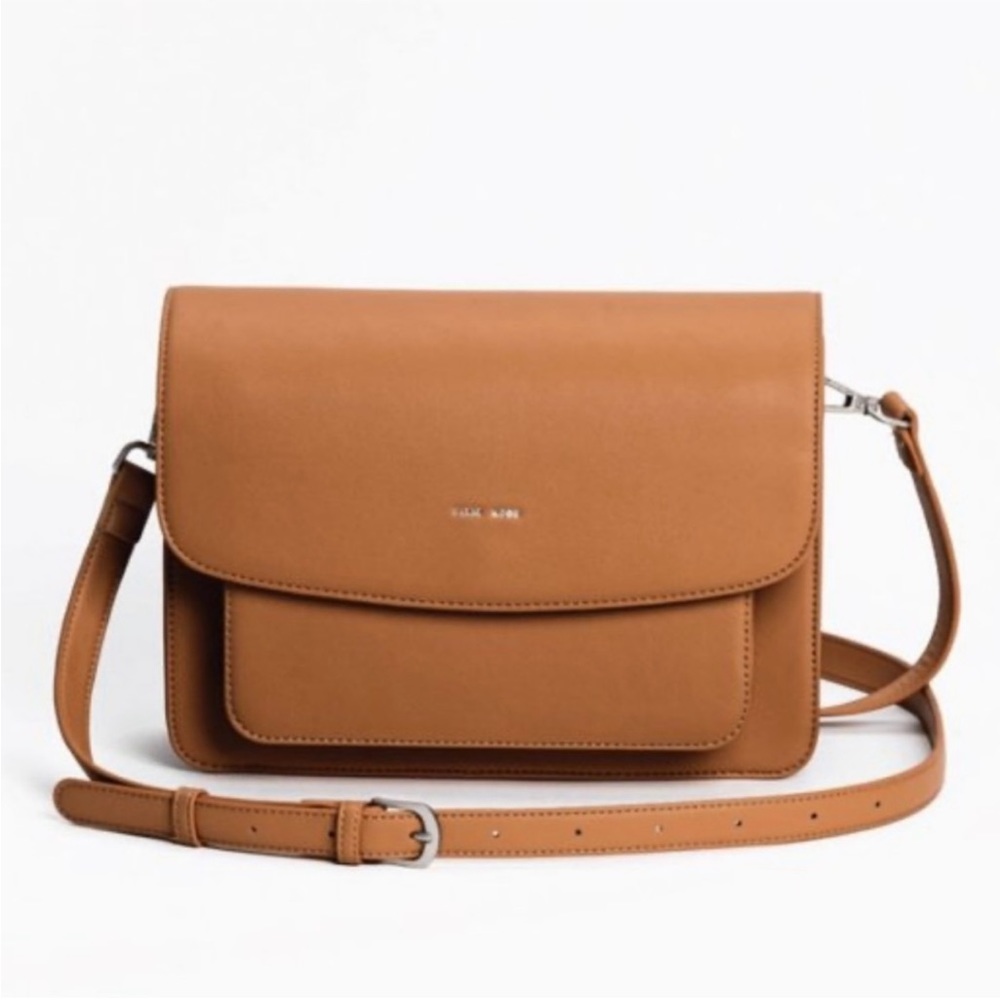 Pixie Mood Zoe Crossbody Bag Foldover Magnetic Closure Vegan Leather Adjustable